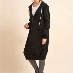 ISO midi zip up hoodie shein sweatshirt dress